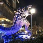 日本东京市中心建"哥斯拉"雕像